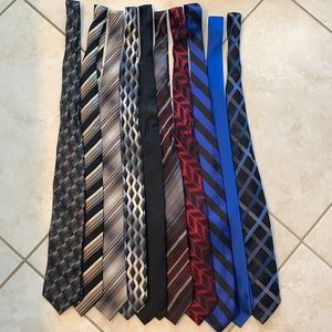 Various ties bundle